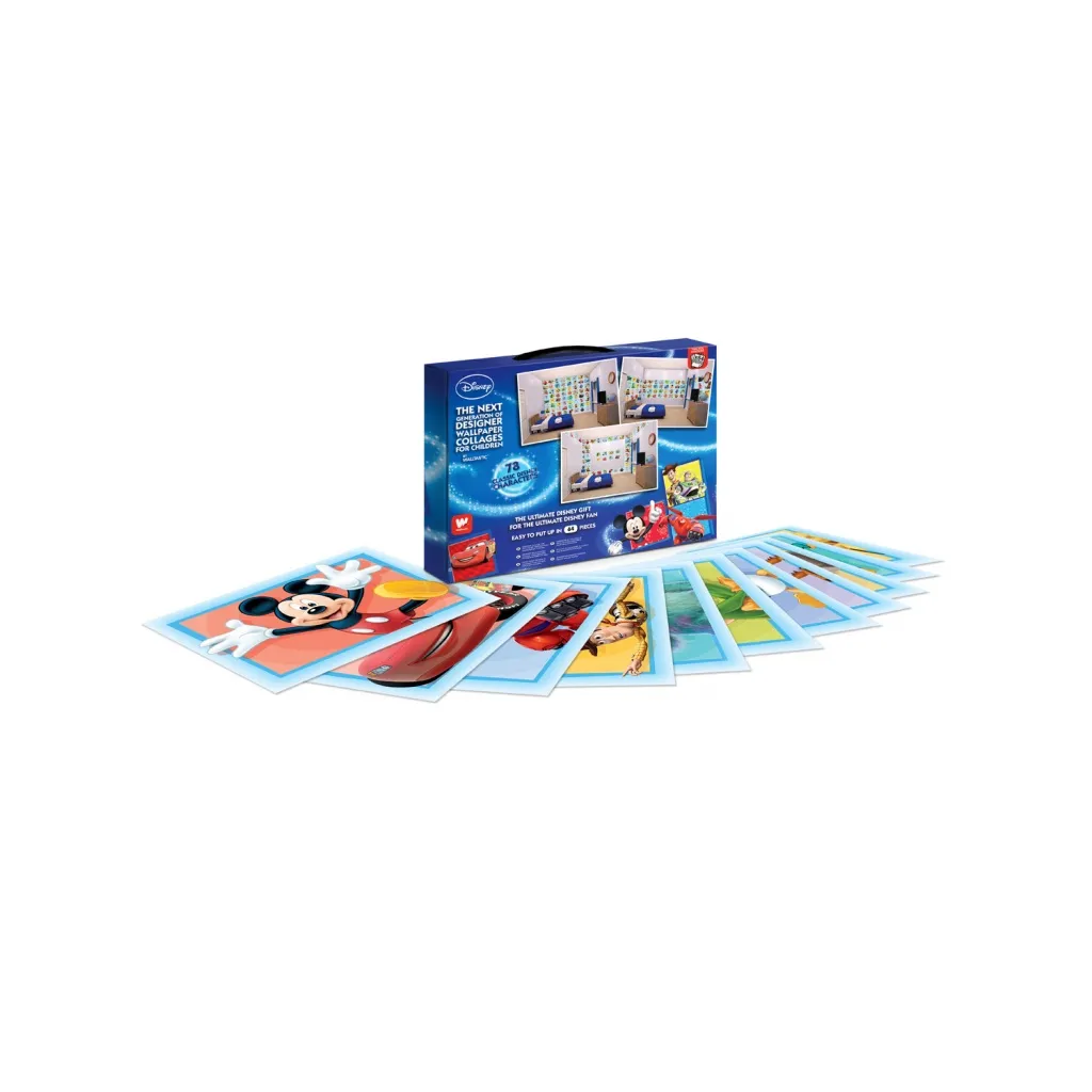 WALLTASTIC Dekorační samolepky DISNEY Koláž modrá 64ks, 43169