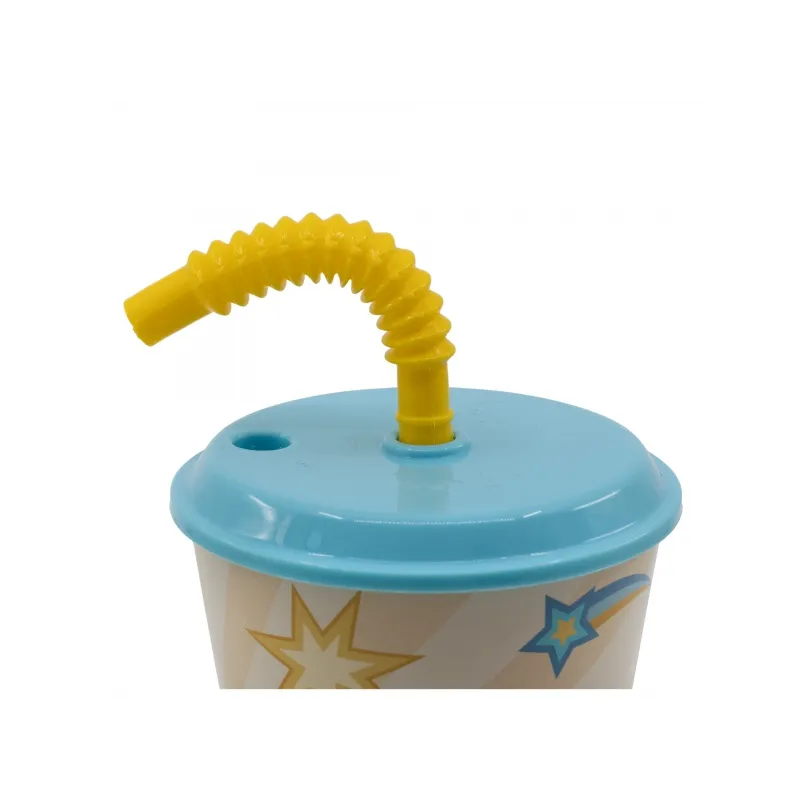 Plastový pohár s vrchnákom a slamkou PEPPA PIG 430ml, 41230 Plastový pohár s vrchnákom a slamkou PEPPA PIG 430ml, 41230
