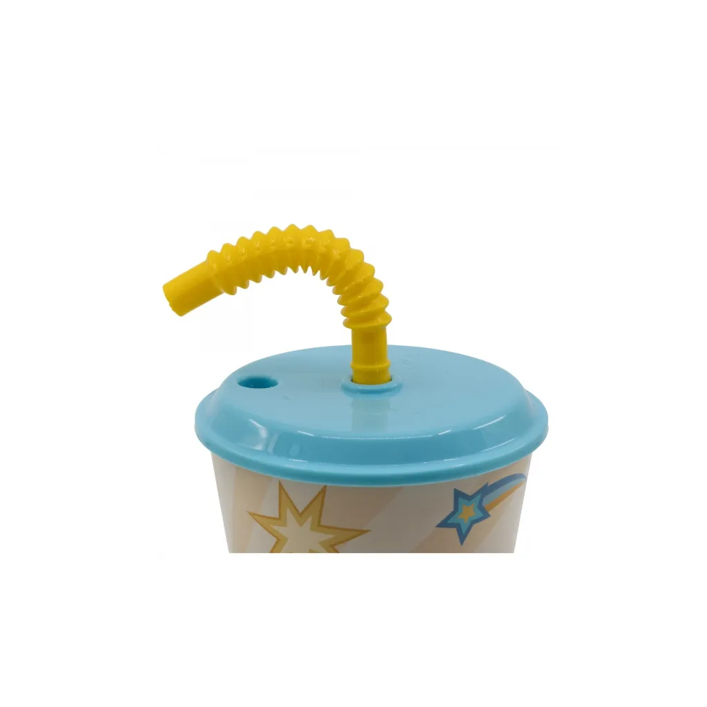 Plastový pohár s víkem a brčkem PEPPA PIG 430ml, 41230