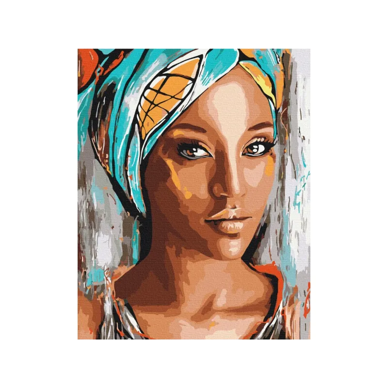 Maľovanie podľa čísel AFRICAN WOMAN, na ráme, 40x50cm, 801022903 Maľovanie podľa čísel AFRICAN WOMAN, na ráme, 40x50cm, 801022903