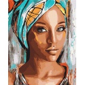 Maľovanie podľa čísel AFRICAN WOMAN, na ráme, 40x50cm, 801022903