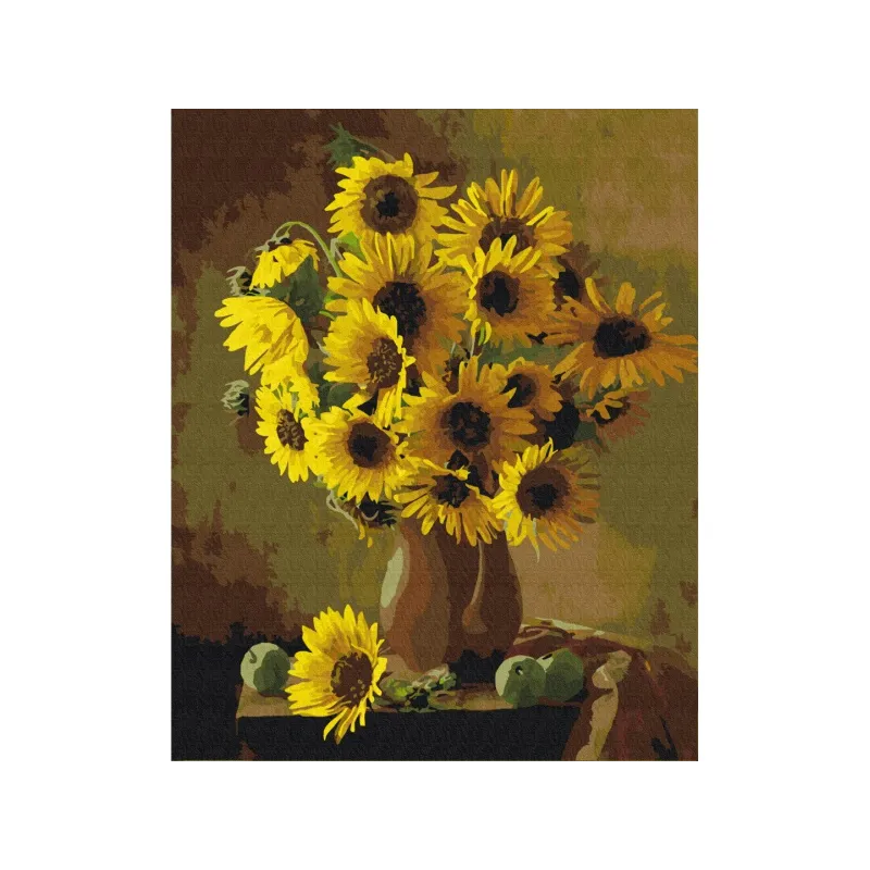 Maľovanie podľa čísel SUNFLOWERS, na ráme, 40x50cm, 801022901 Maľovanie podľa čísel SUNFLOWERS, na ráme, 40x50cm, 801022901