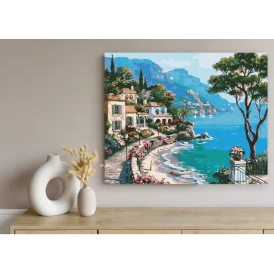 Maľovanie podľa čísel ITALIAN HOLIDAYS, na ráme, 40x50cm, 801022907