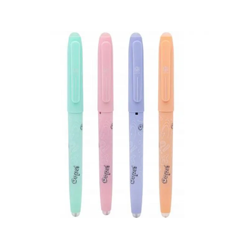 Gumovateľné pero OOPS! Pastel, 0,6mm, modré, dve gumy, krabička, mix farieb, 201022004 Gumovateľné pero OOPS! Pastel, 0,6mm, modré, dve gumy, krabička, mix farieb, 201022004