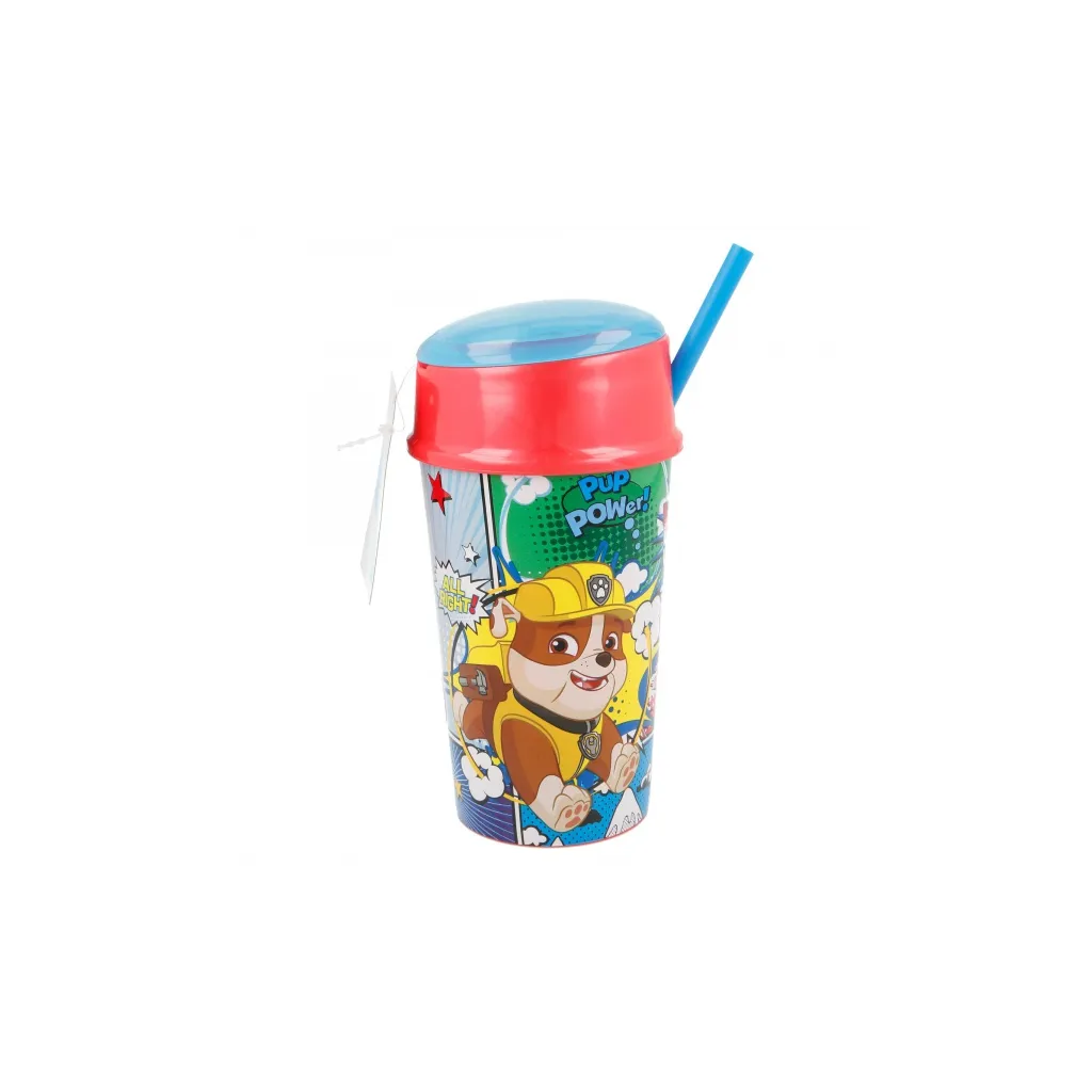 Pohár s vekom a slamkou PAW PATROL Snack, 400ml, 18901