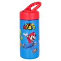 Plastová fľaša s výsuvnou slamkou SUPER MARIO, 410ml, 21401