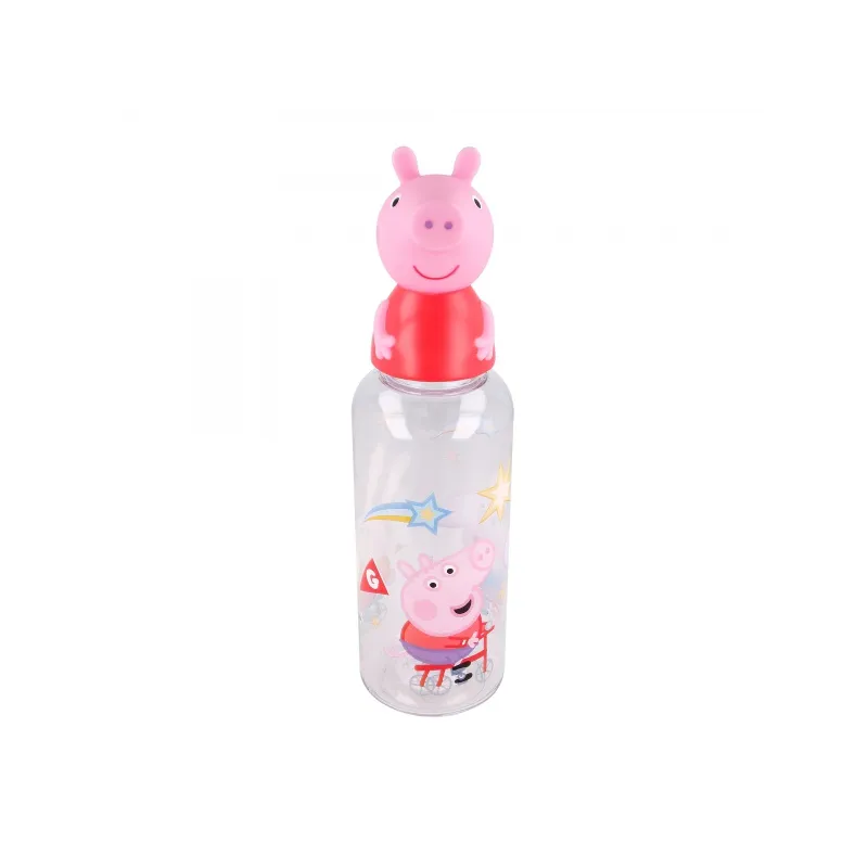 Plastová 3D fľaša s figúrkou PEPPA PIG, 560ml, 10115