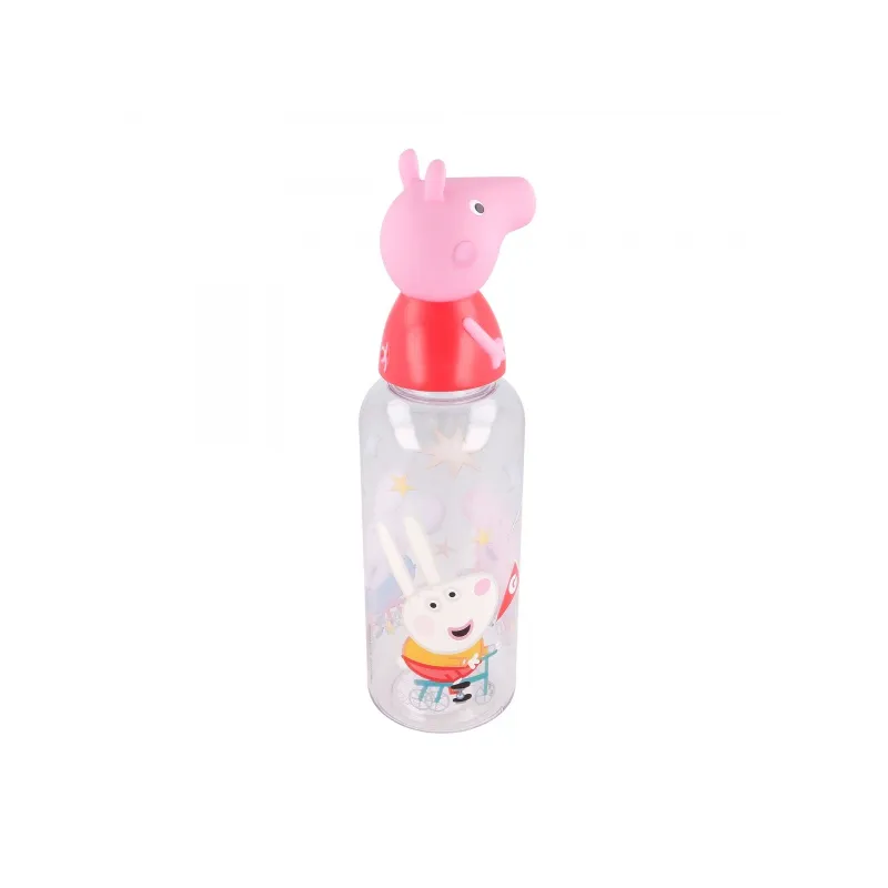 Plastová 3D fľaša s figúrkou PEPPA PIG, 560ml, 10115 Plastová 3D fľaša s figúrkou PEPPA PIG, 560ml, 10115