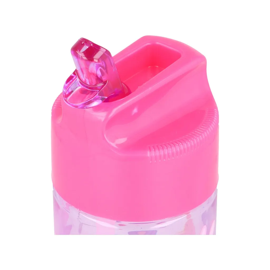 Plastová láhev s výsuvnou brčkem PEPPA PIG, Transparent Tritan, 430ml, 13936