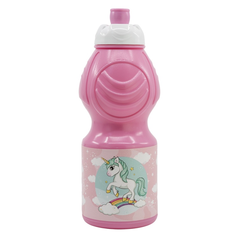 Plastová fľaša na pitie UNICORN, 400ml, 08040