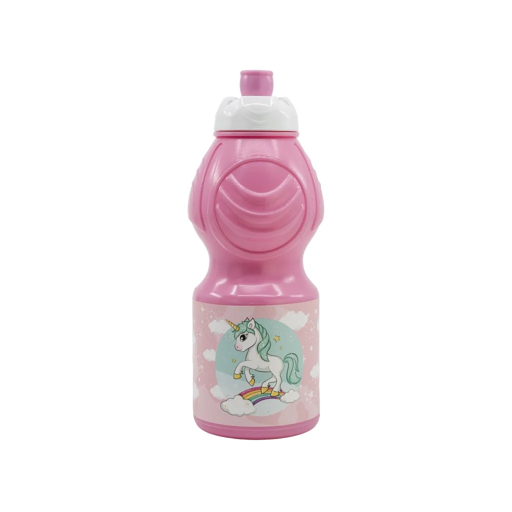 Plastová fľaša na pitie UNICORN, 400ml, 08040
