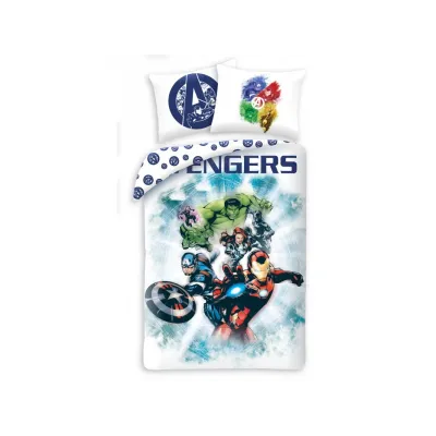 HALANTEX Oboustranné bavlněné povlečení AVENGERS, 140/200+70/90, AV-01BL HALANTEX Oboustranné bavlněné povlečení AVENGERS, 140/200+70/90, AV-01BL