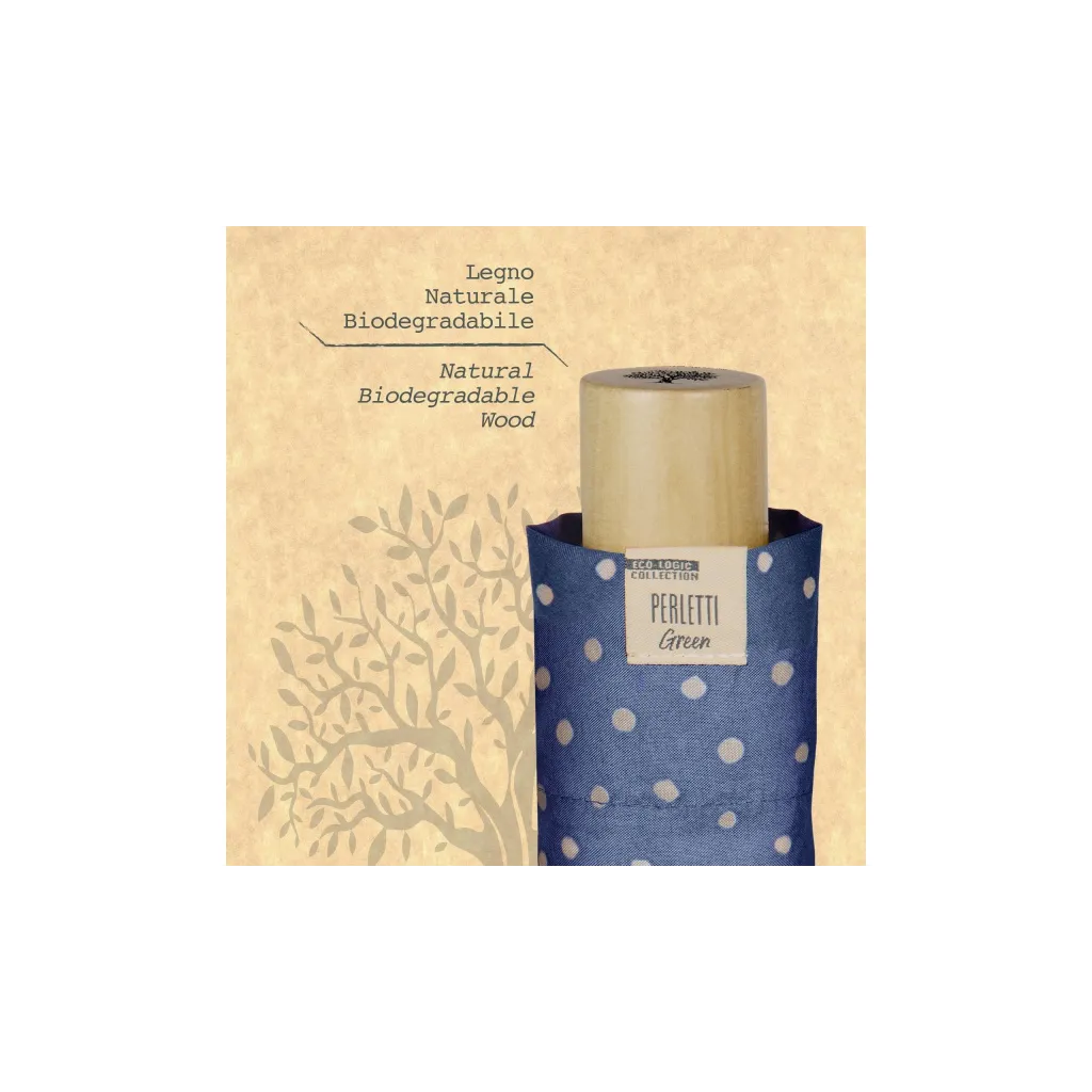 PERLETTI GREEN Dámsky skladací dáždnik / staroružová, 19113