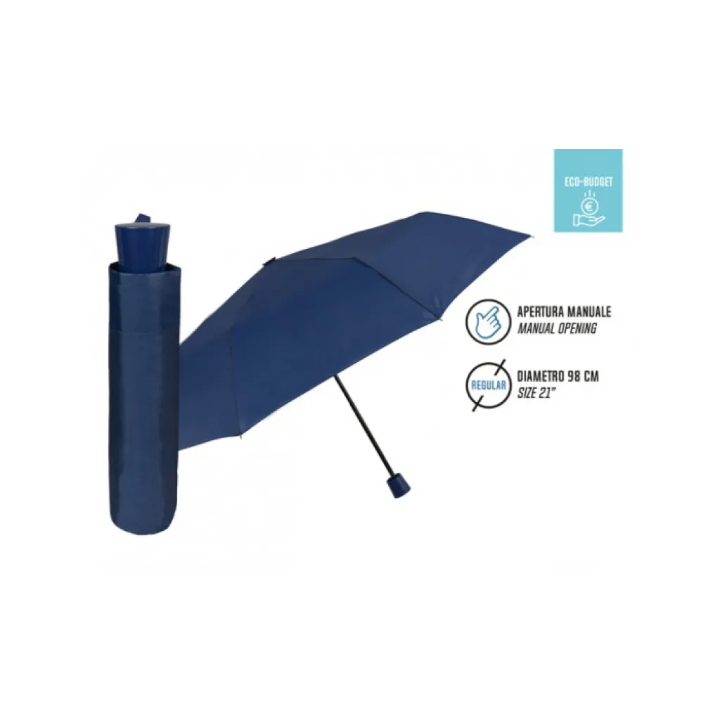 Skládací deštník Economy tmavomodrý, 96005-02