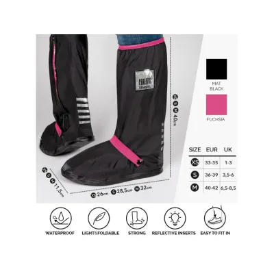 Kvalitné nepremokavé návleky na obuv Perletti Travel Fuchsia, veľkosť S 36/39, 95016 Kvalitné nepremokavé návleky na obuv Perletti Travel Fuchsia, veľkosť S 36/39, 95016