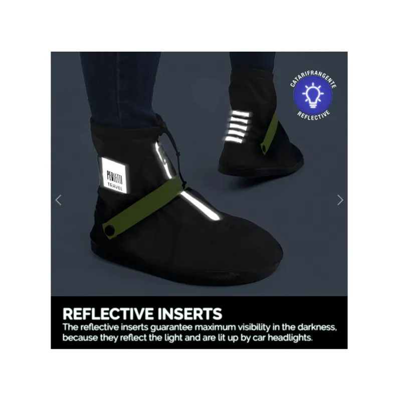 Kvalitné nepremokavé návleky na obuv Perletti Travel Argento, veľkosť M 40/42, 95031