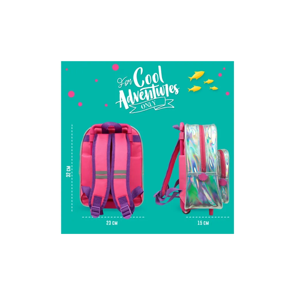 Dětský reflexní batoh na kolečkách Mořská Víla Mermaid, 14111