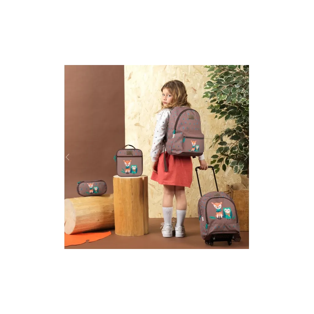 Green, Dětský batoh na kolečkách OWL & FAWN, 14411