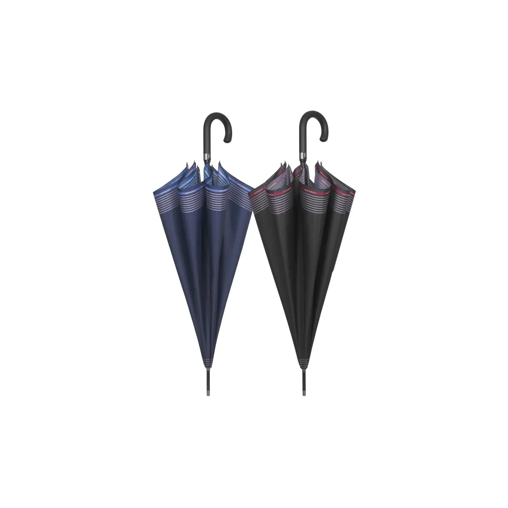 PERLETTI Technology, Pánsky palicový dáždnik  / čierna, 21758