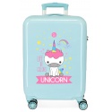 Luxusný ABS cestovný kufor UNICORN Green, 55x38x20cm, 34L, 4741768 (small)