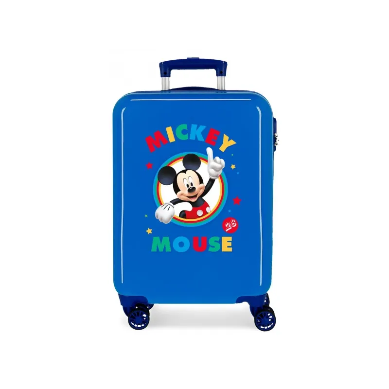 Luxusný detský ABS cestovný kufor MICKEY MOUSE Azul, 55x38x20cm, 34L, 2031721