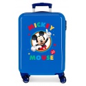 Luxusný detský ABS cestovný kufor MICKEY MOUSE Circle Blue, 55x38x20cm, 34L, 2031721
