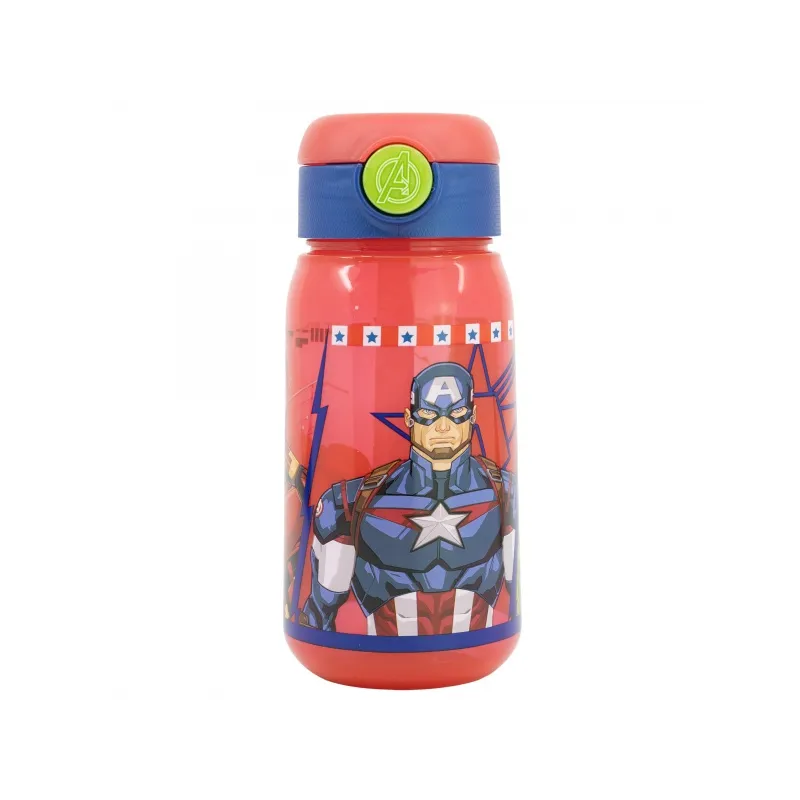 Plastová fľaša s automatickým otváraním  AVENGERS, 510ml, 74142