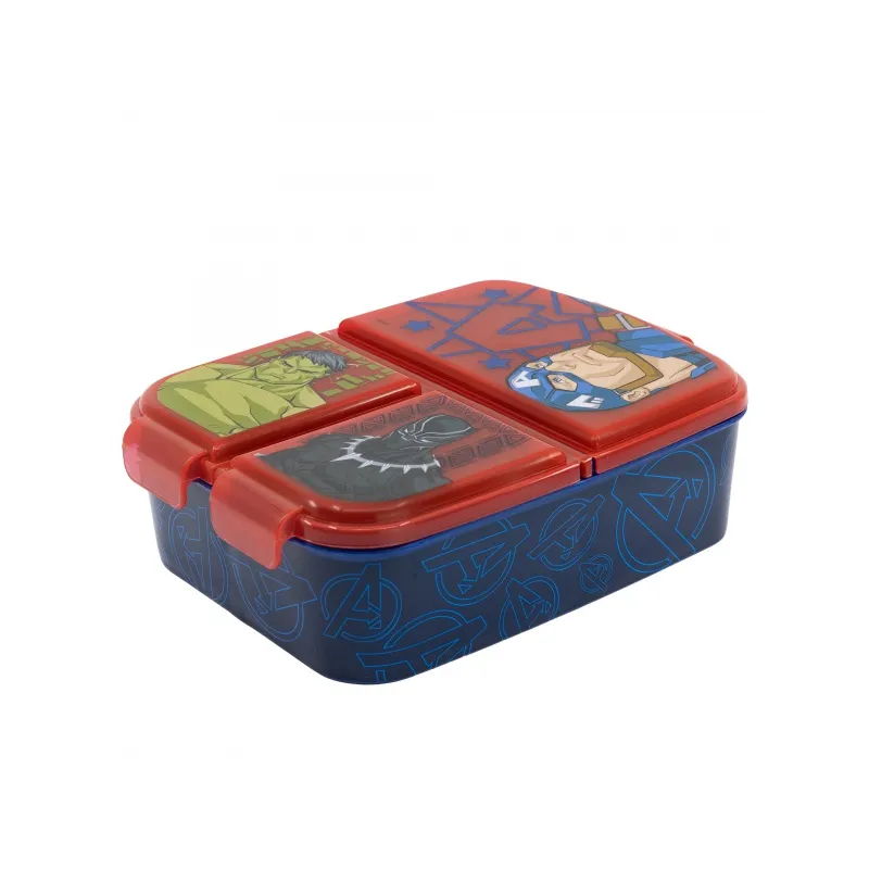 Delený plastový box na desiatu AVENGERS, 74120 Delený plastový box na desiatu AVENGERS, 74120