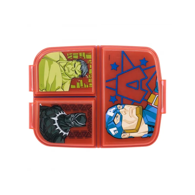 Delený plastový box na desiatu AVENGERS, 74120 Delený plastový box na desiatu AVENGERS, 74120