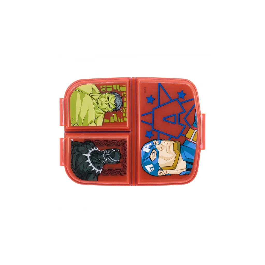 Dělený plastový box na svačinu AVENGERS, 74120