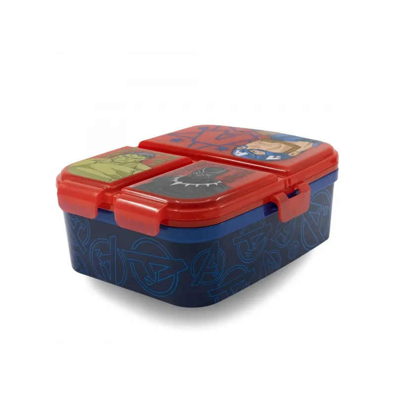 Delený plastový box na desiatu XL, AVENGERS, 74199 Delený plastový box na desiatu XL, AVENGERS, 74199