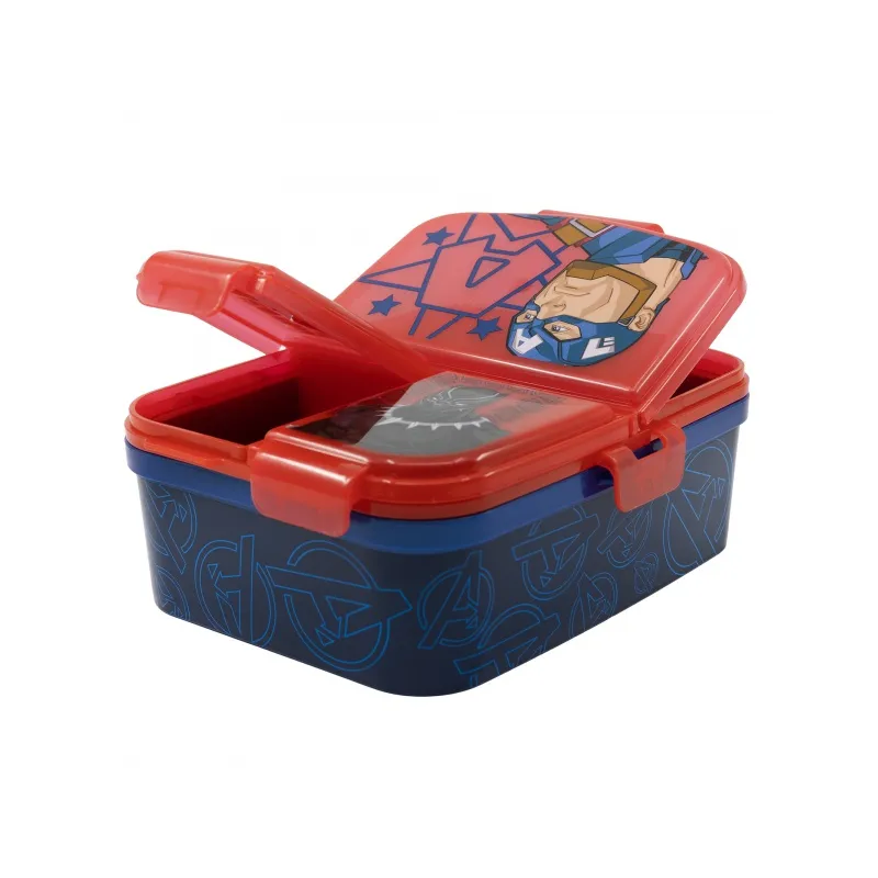 Delený plastový box na desiatu XL, AVENGERS, 74199 Delený plastový box na desiatu XL, AVENGERS, 74199