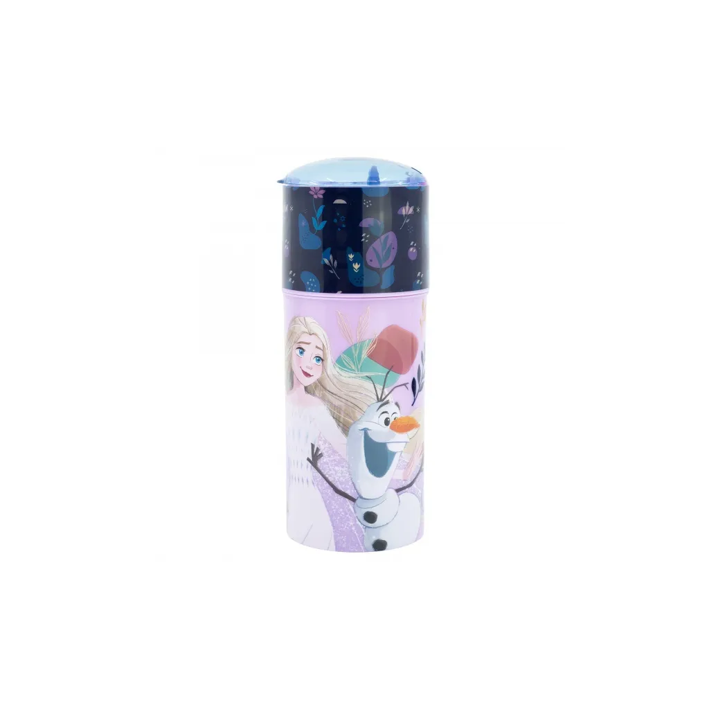 Plastová láhev s výsuvným brčkem DISNEY FROZEN, 350ml, 74251