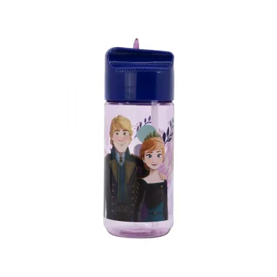 Plastová láhev s výsuvným brčkem DISNEY FROZEN, Transparent Tritan, 430ml, 74236 Plastová láhev s výsuvným brčkem DISNEY FROZEN, Transparent Tritan, 430ml, 74236