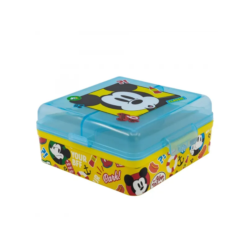 Delený plastový box na desiatu Mickey Mouse Fun-Tastic, 74393 Delený plastový box na desiatu Mickey Mouse Fun-Tastic, 74393