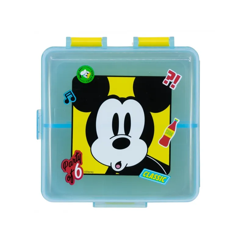 Delený plastový box na desiatu MICKEY MOUSE, 74393