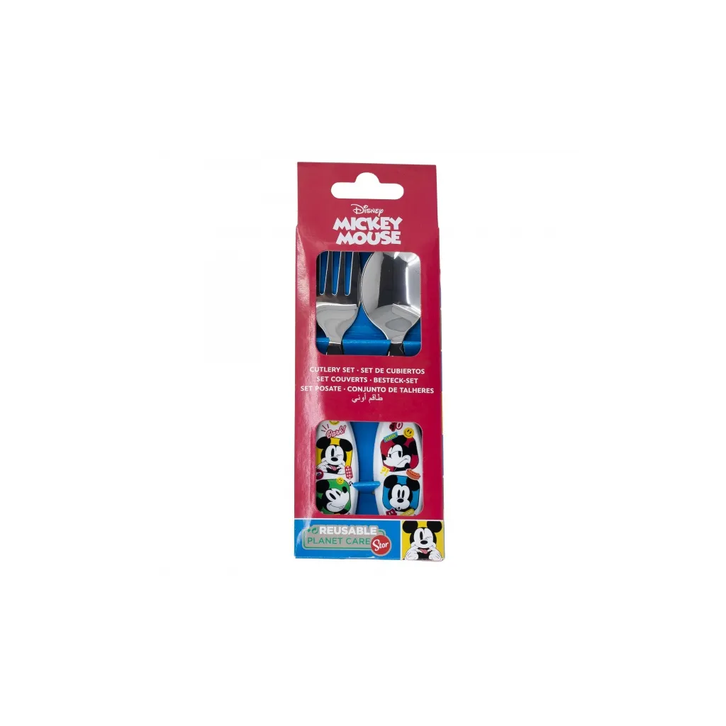 Dětský příbor MICKEY MOUSE (vidlička a lžička), 74318