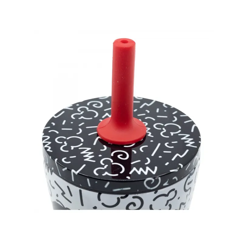 Nerezový termo pohár so silikónovou slamkou MICKEY MOUSE, 360ml, 74398 Nerezový termo pohár so silikónovou slamkou MICKEY MOUSE, 360ml, 74398
