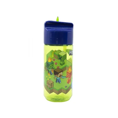 Plastová láhev s výsuvným brčkem MINECRAFT, Transparent Tritan, 430ml, 40436 Plastová láhev s výsuvným brčkem MINECRAFT, Transparent Tritan, 430ml, 40436