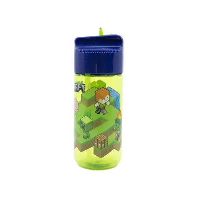 plastova-lahev-s-vysuvnym-brckem-minecraft-transparent-tritan-430ml-40436