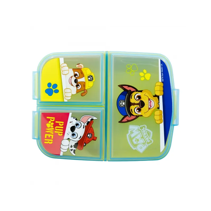 Delený plastový box na desiatu PAW PATROL Blue, 74620