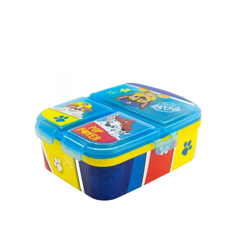 Delený plastový box na desiatu XL, PAW PATROL Blue, 74699