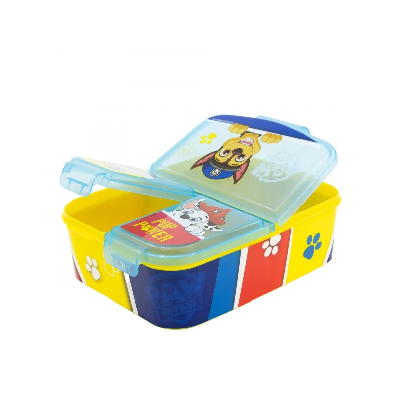 Delený plastový box na desiatu XL, PAW PATROL Blue, 74699