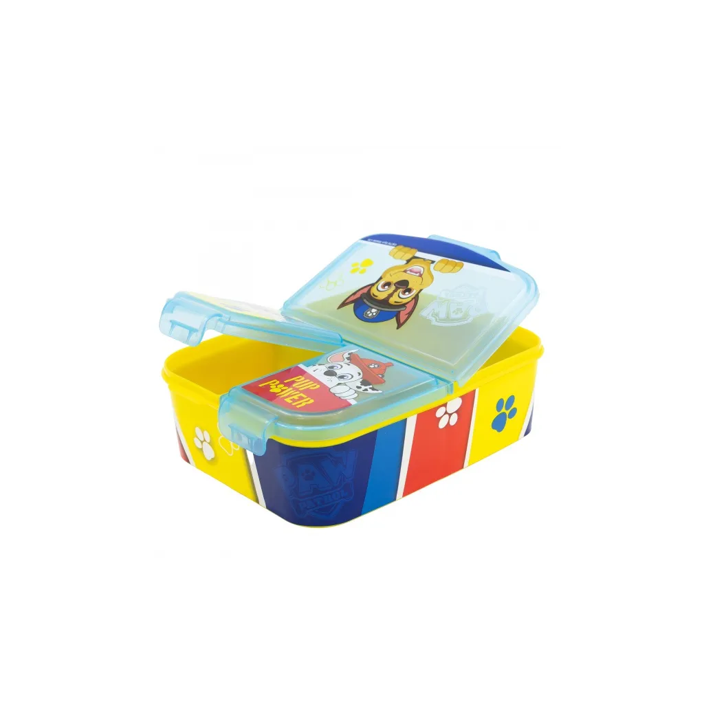 Dělený plastový box na svačinu XL, PAW PATROL Blue, 74699