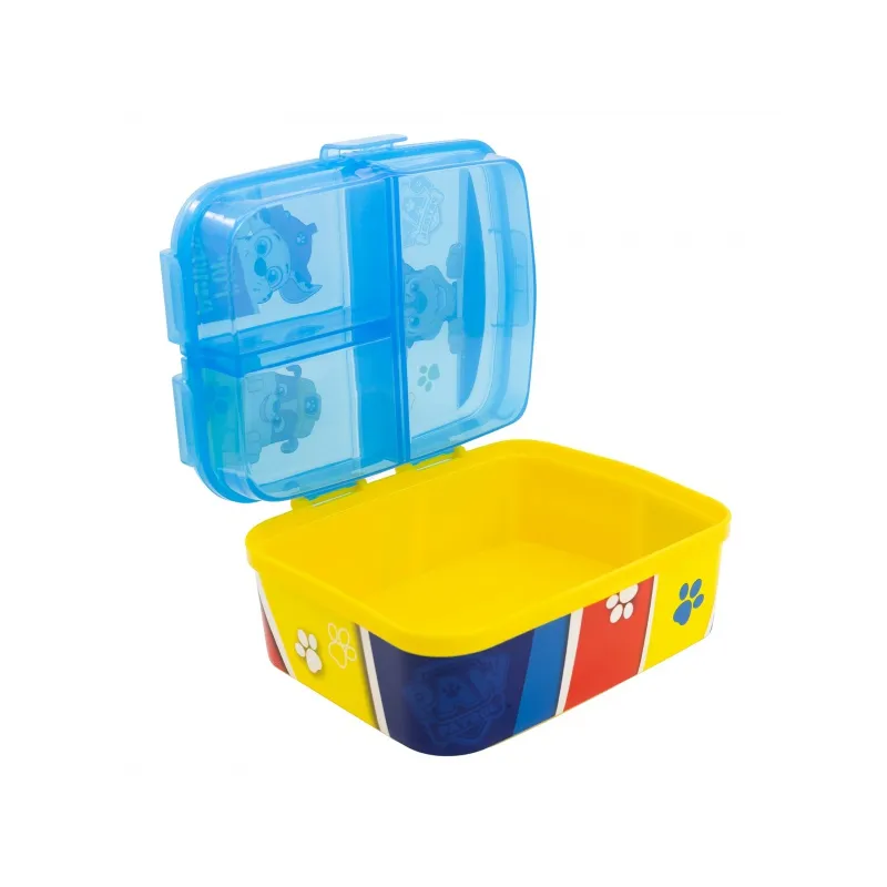 Delený plastový box na desiatu XL, PAW PATROL Blue, 74699 Delený plastový box na desiatu XL, PAW PATROL Blue, 74699