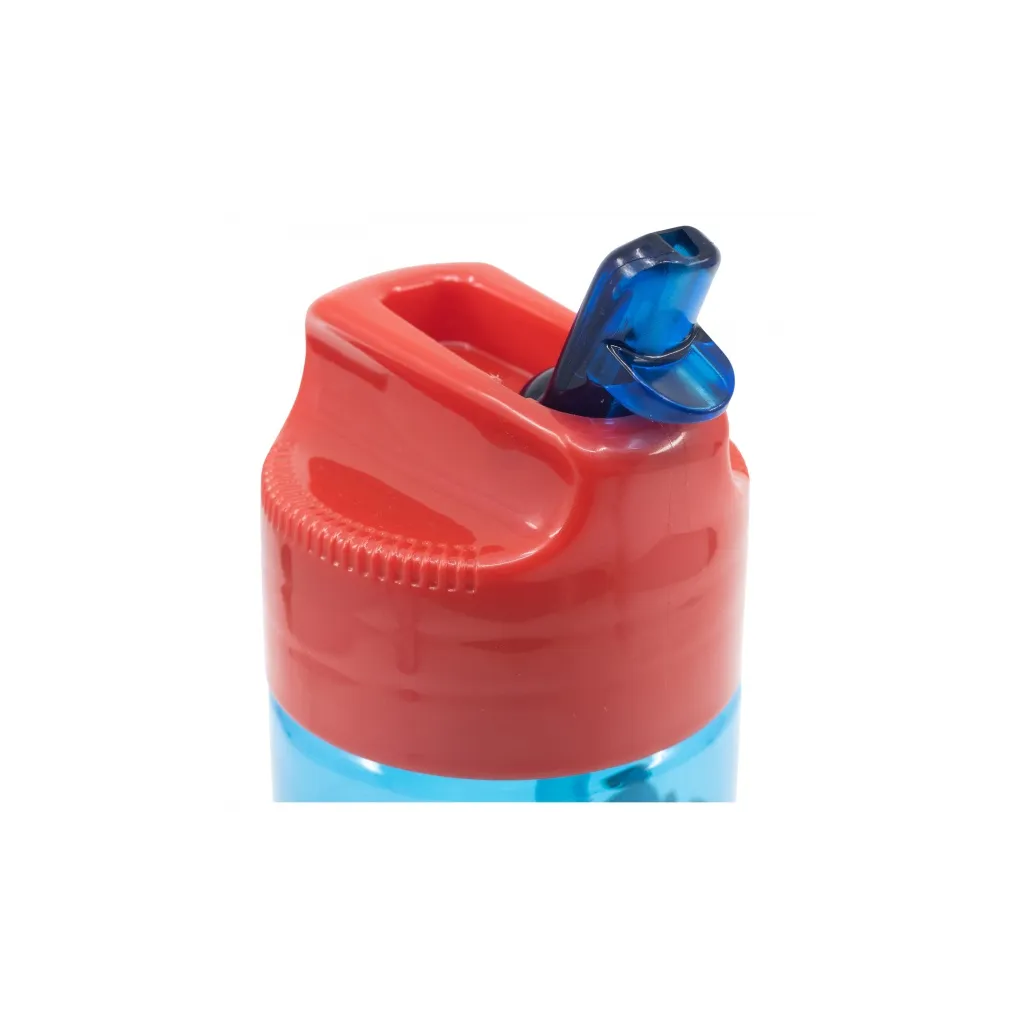 Plastová fľaša s výsuvnou slamkou JEŽKO SONIC, Transparent Tritan, 430ml, 40536