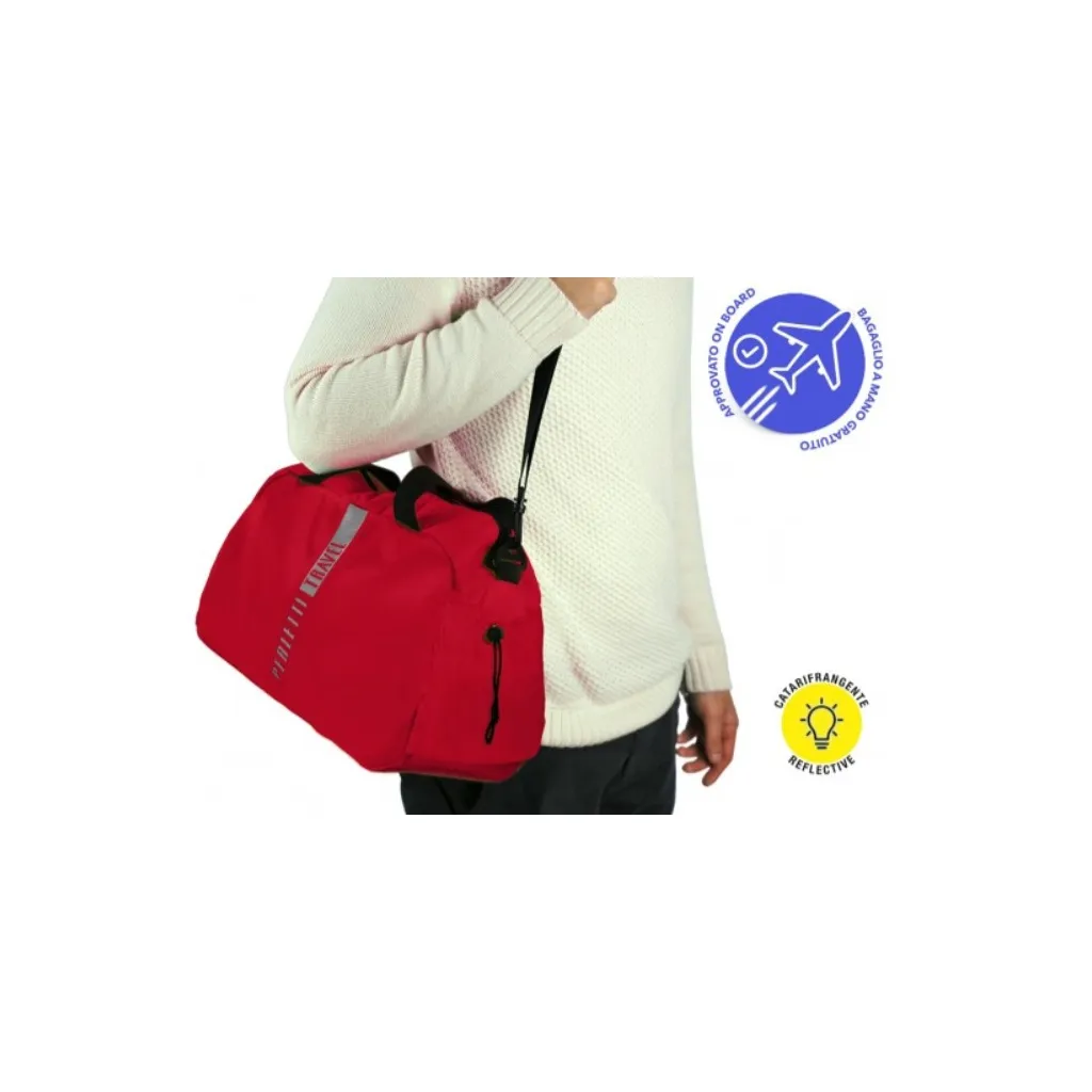 PERLETTI Univerzálna príručná  taška do lietadla Ryanair Rosso, 14209