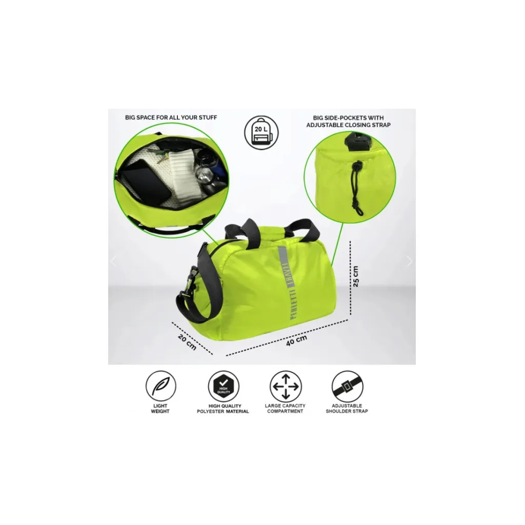 PERLETTI Univerzální příruční taška do letadla Ryanair Nero, 14238