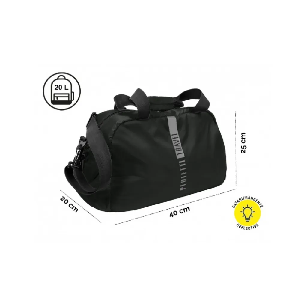 PERLETTI Univerzální příruční taška do letadla Ryanair Nero, 14238