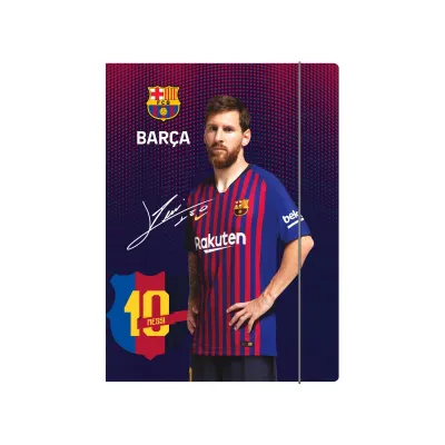 Odkládací mapa se 3 chlopněmi a gumičkou, A4, FC BARCELONA, mix motivů, 108019001 Odkládací mapa se 3 chlopněmi a gumičkou, A4, FC BARCELONA, mix motivů, 108019001